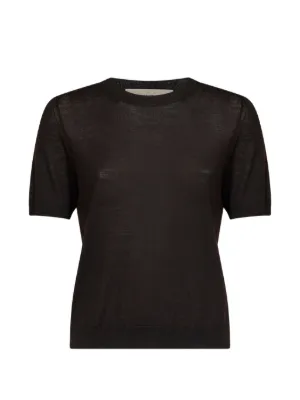 Diesel Camiseta M-Anchor-Ss Canelada Com Logo | Preto | FARFETCH BR