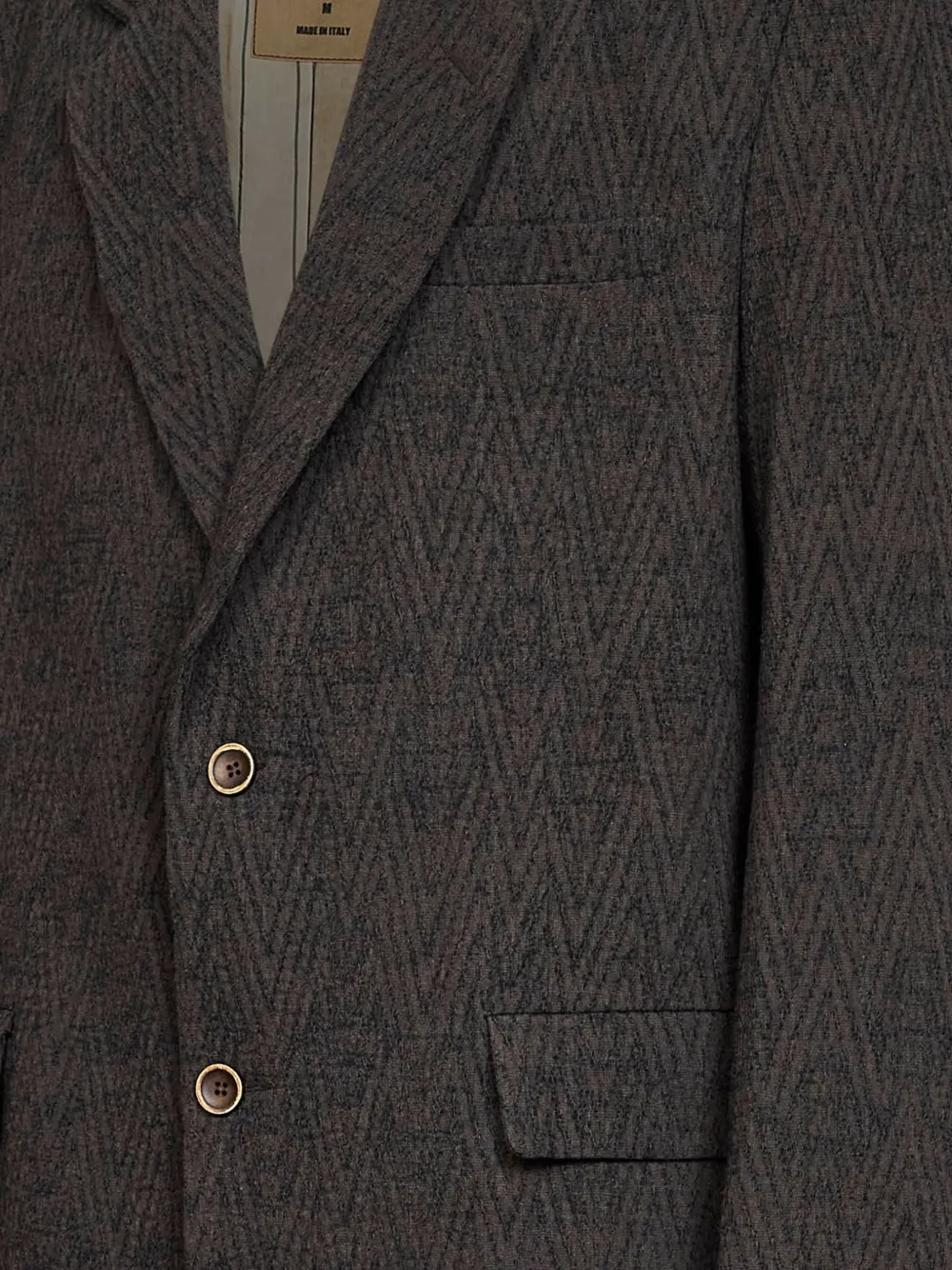 Uma Wang Blazer met enkele rij knopen Bruin