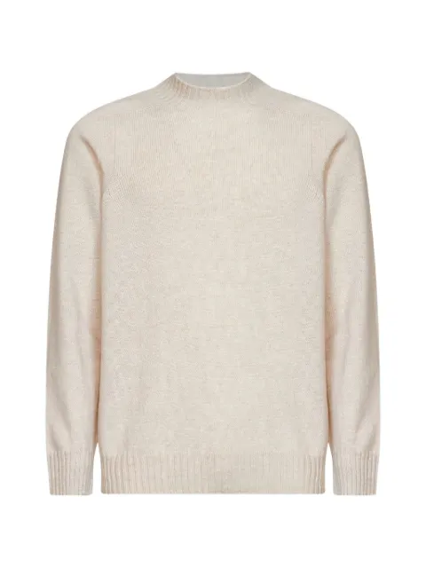 D4.0 mock-neck saddle-shoulder sweater