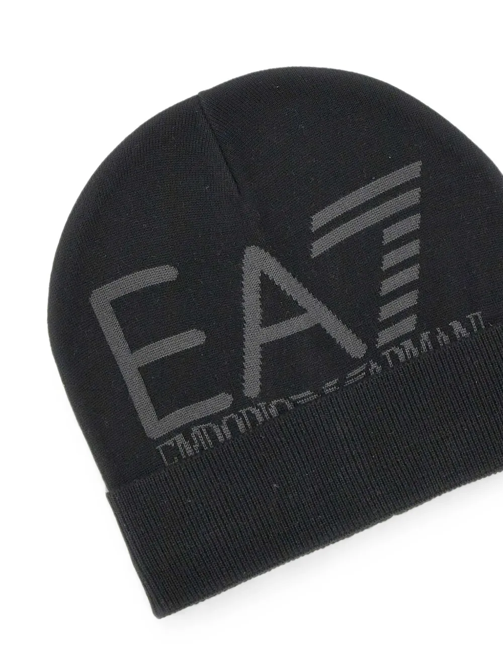 Ea7 Emporio Armani Muts met logo Zwart
