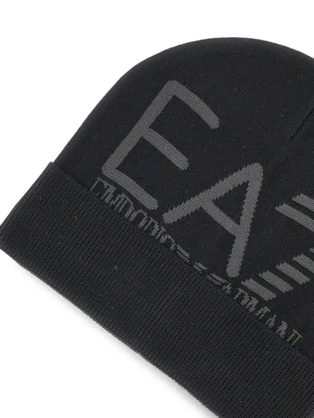 Ea7 Emporio Armani Muts met logo Zwart