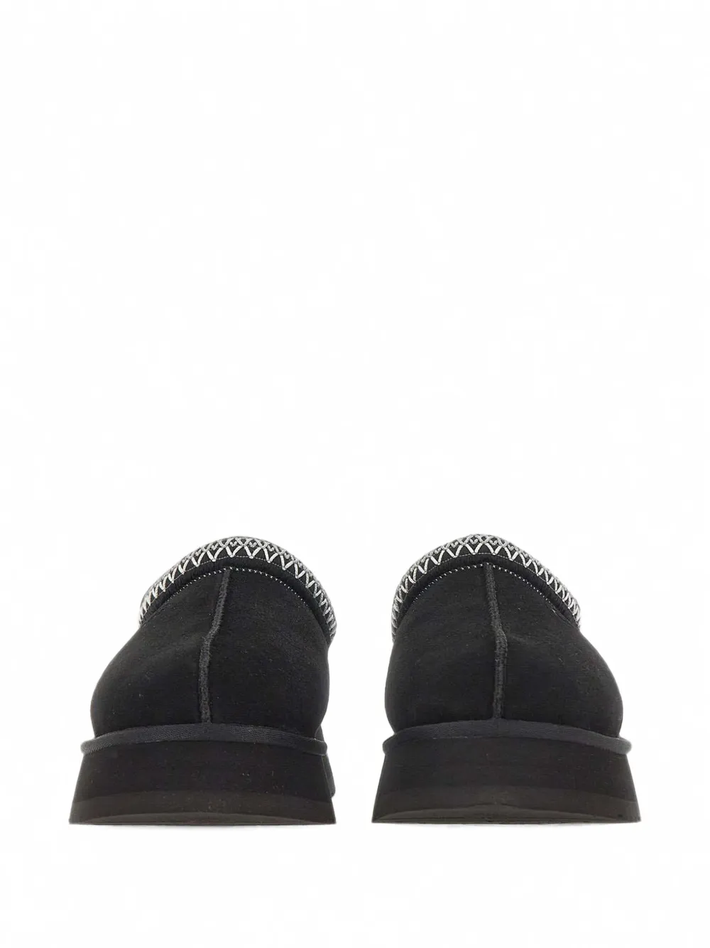 UGG Tazz II embroidered suede slippers Zwart