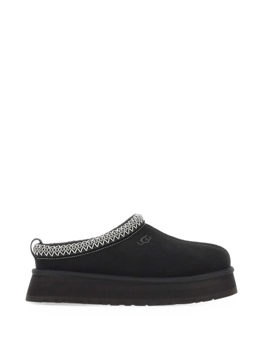 UGG Tazz II embroidered suede slippers - Nero
