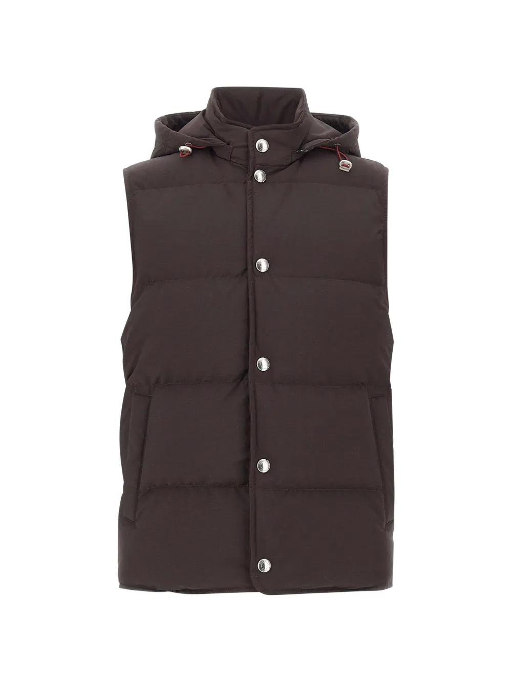 Eleventy hooded padded gilet - Braun