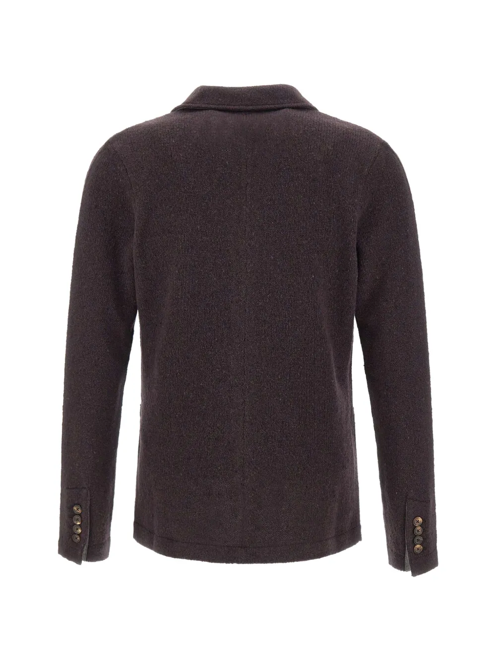 Eleventy Gebreide blazer met opgestikte zak Bruin