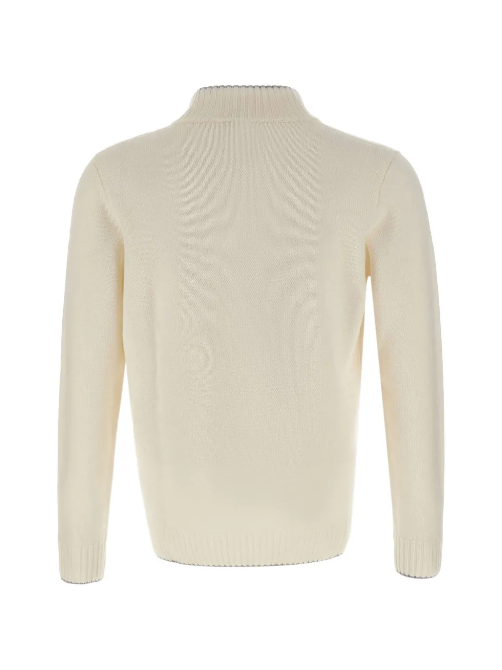 Eleventy Vest met geribbelde afwerking en knopen Beige