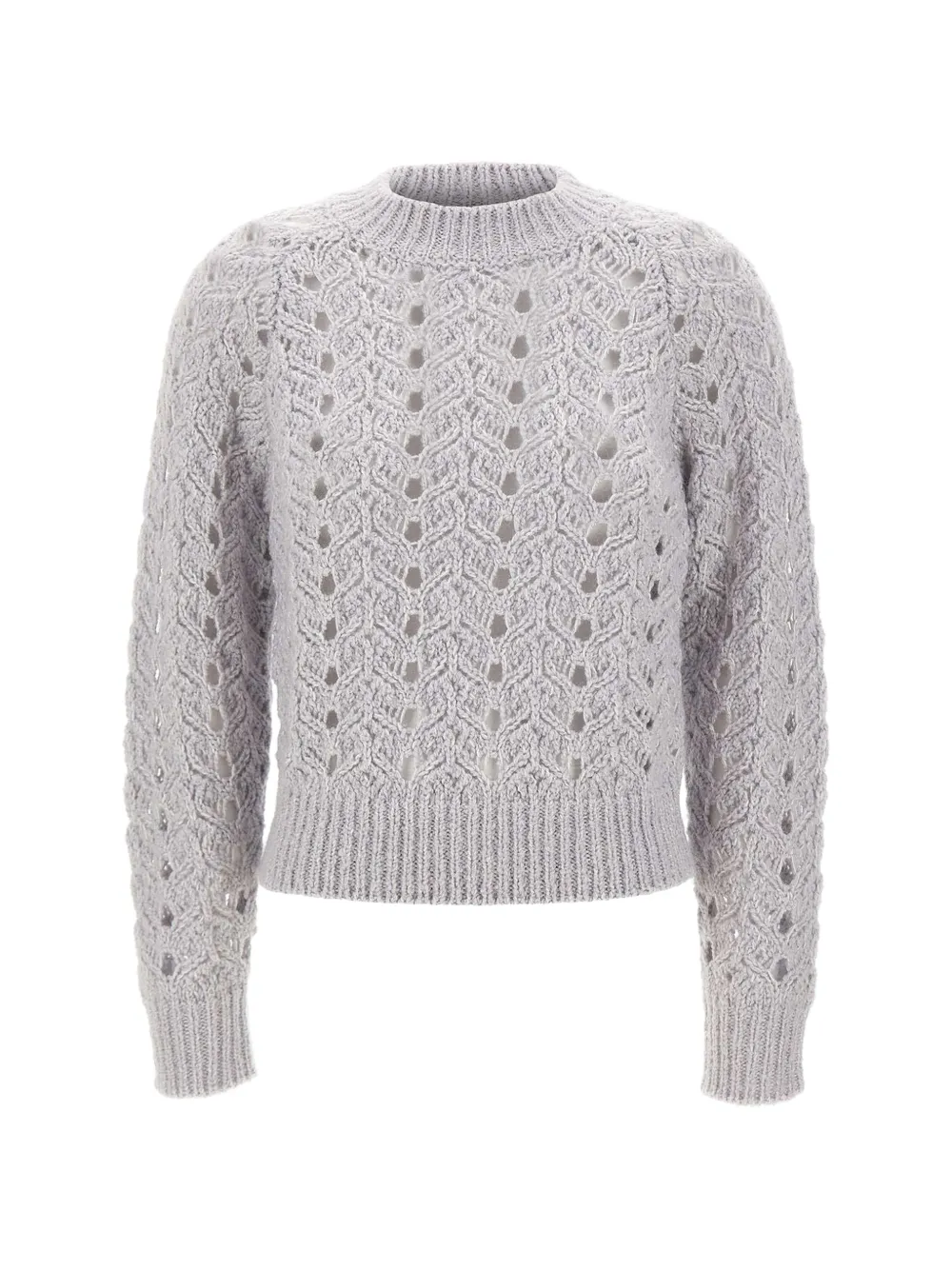 Eleventy openwork cable-knit sweater - Grigio