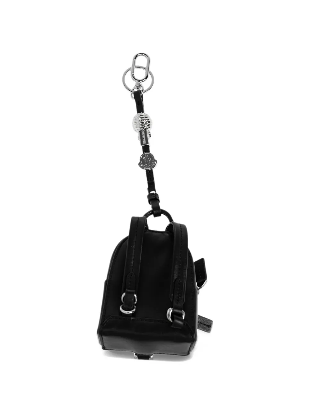 Moncler backpack leather key holder Zwart