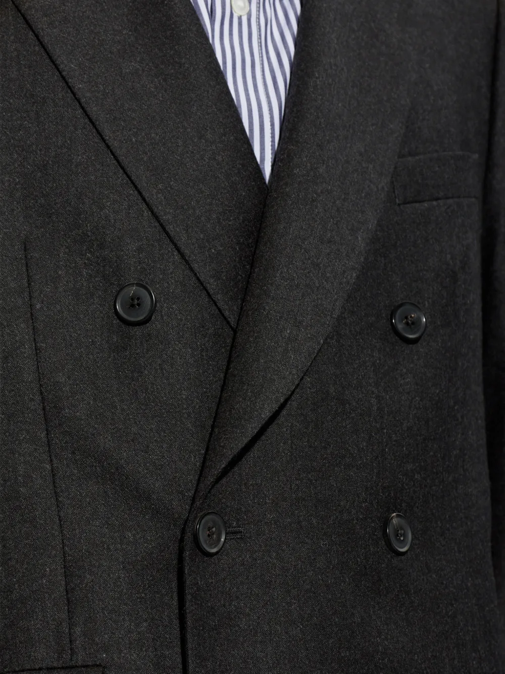 Paul Smith Blazer van wol-kasjmier flanel met dubbele rij knopen Grijs