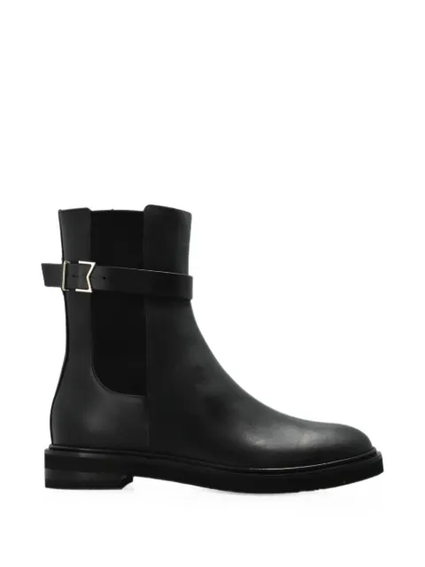 Max Mara Apio Chelsea-Boots aus Leder mit Schnallenriemen
