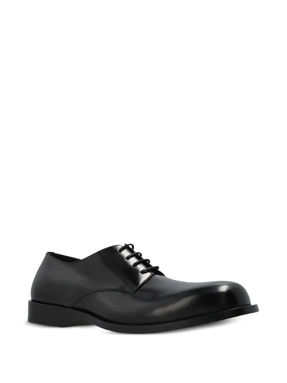 LOEWE Bobine leather derby shoes Zwart