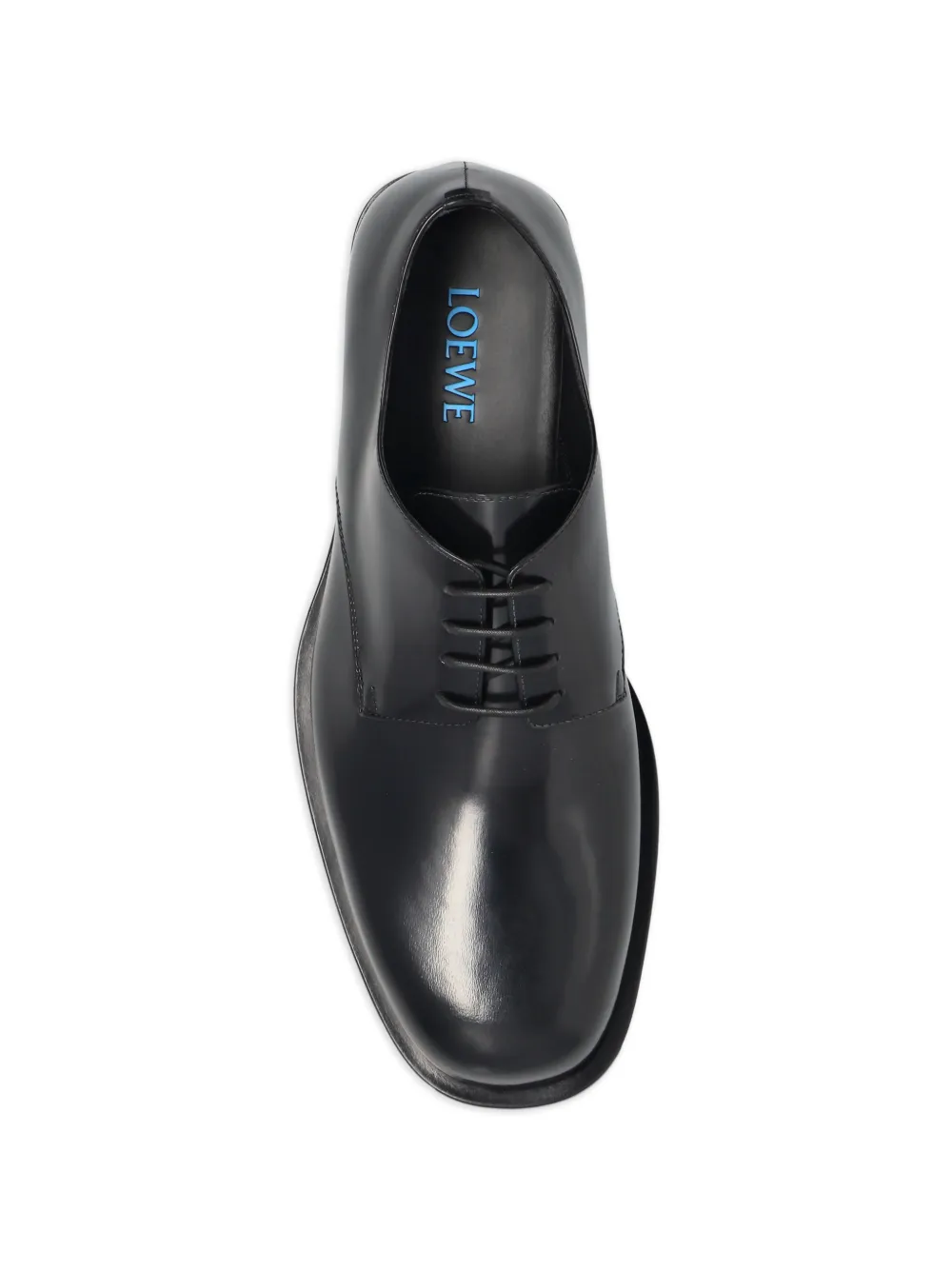 LOEWE Bobine leather derby shoes Zwart