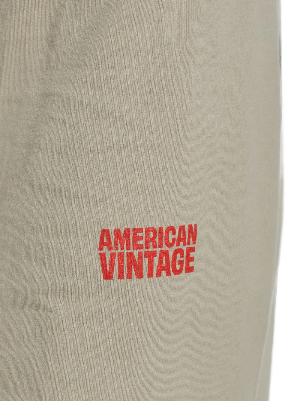 American Vintage Trainingsbroek met logoprint Beige
