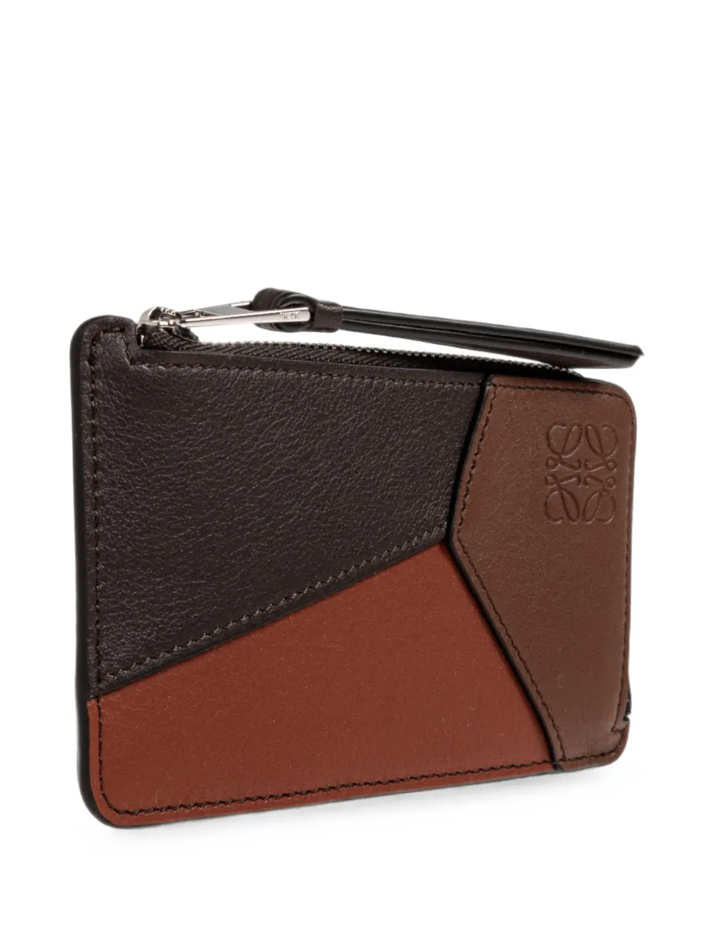 LOEWE Puzzle leren pasjeshouder Bruin