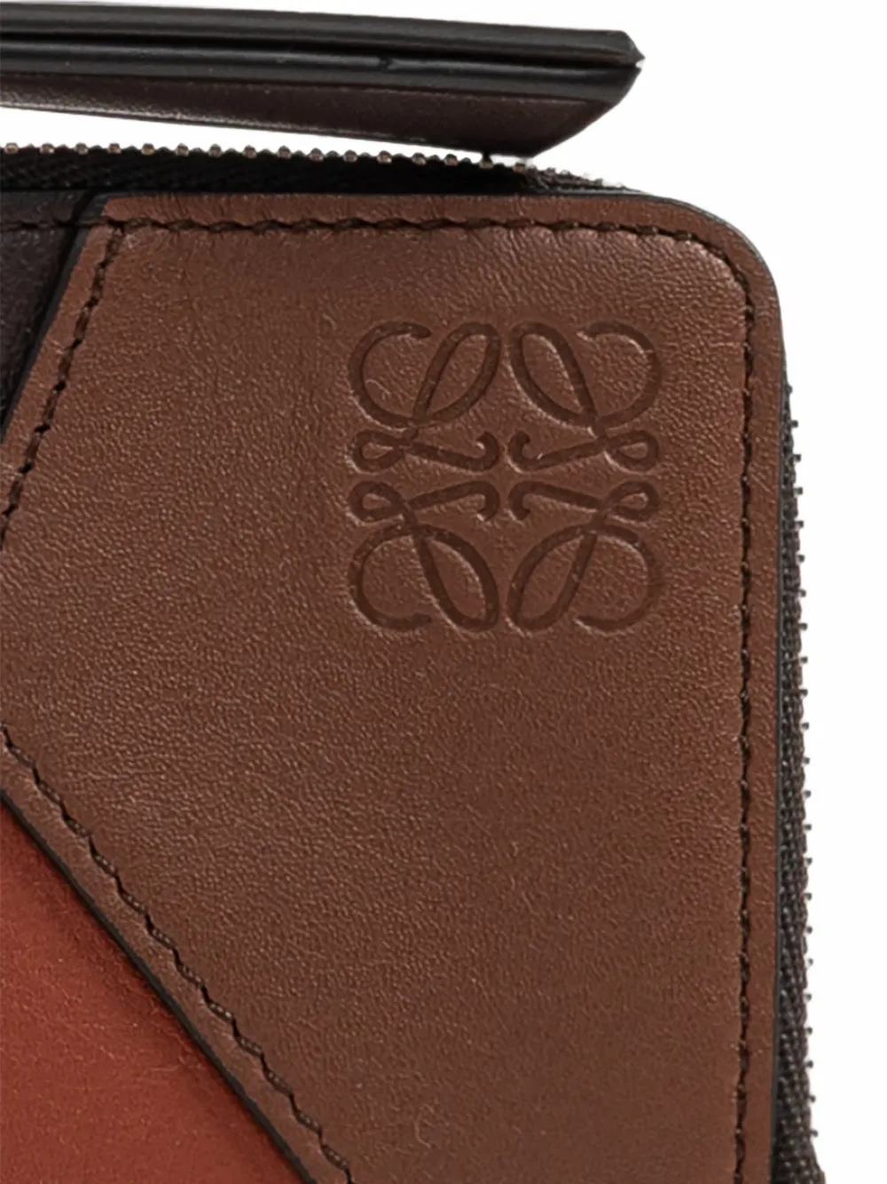 LOEWE Puzzle leren pasjeshouder Bruin