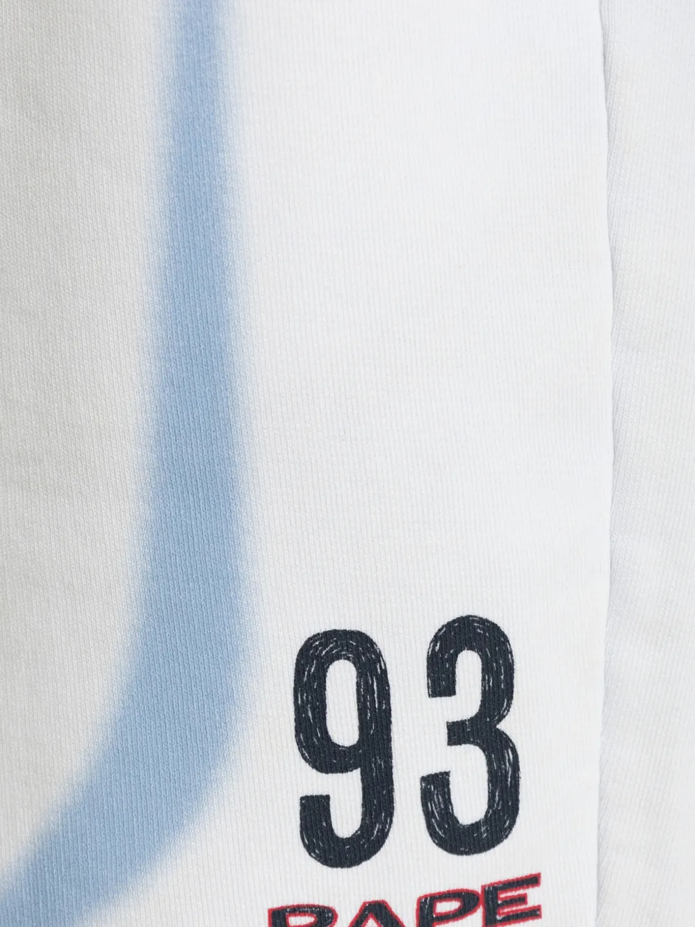A BATHING APE logo-print elasticated-waist track shorts Wit