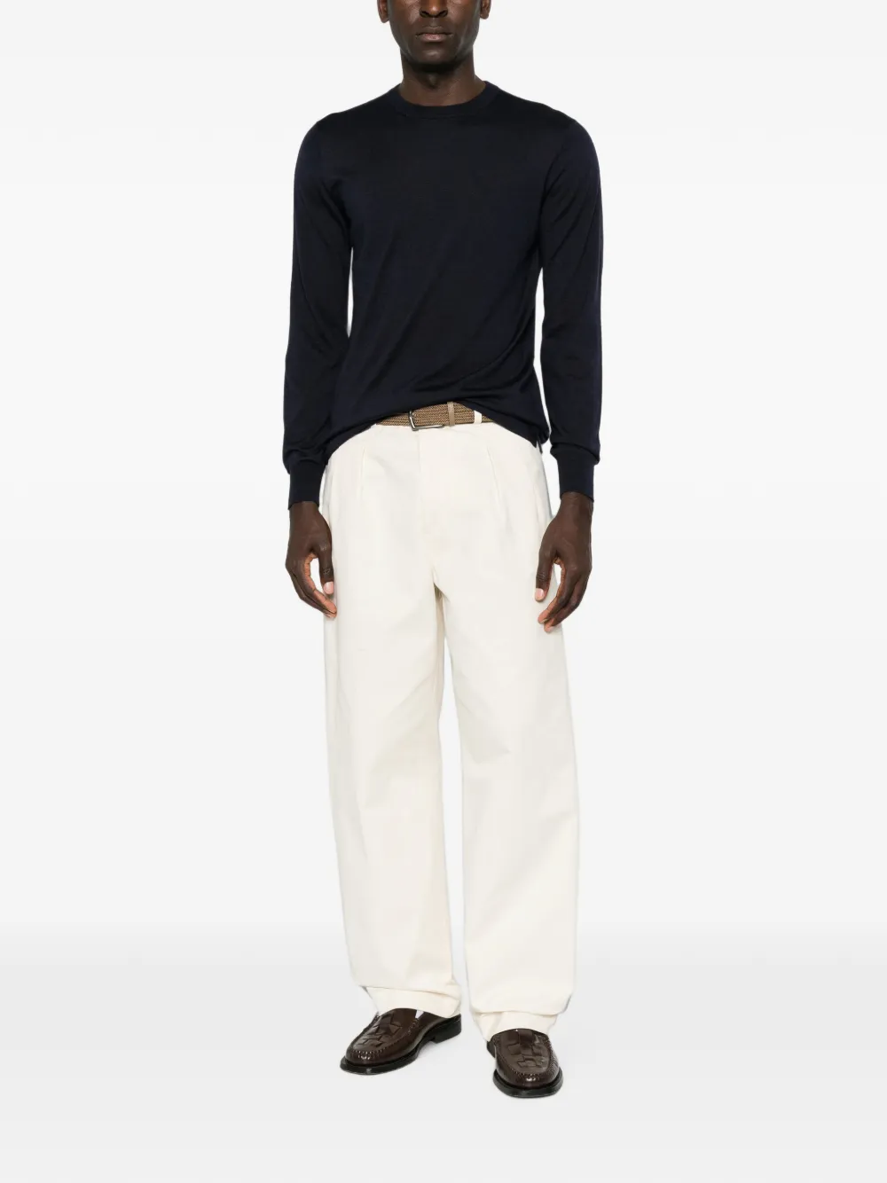 Filippo De Laurentiis T-shirt met ronde hals Blauw