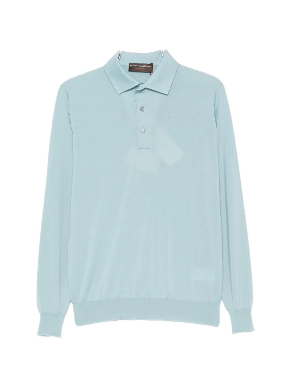 Filippo De Laurentiis long-sleeve polo shirt - Blu