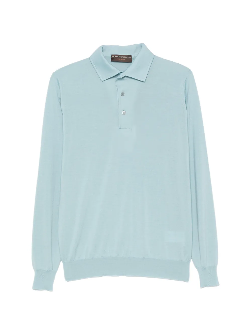Filippo De Laurentiis long-sleeve polo shirt - Blu