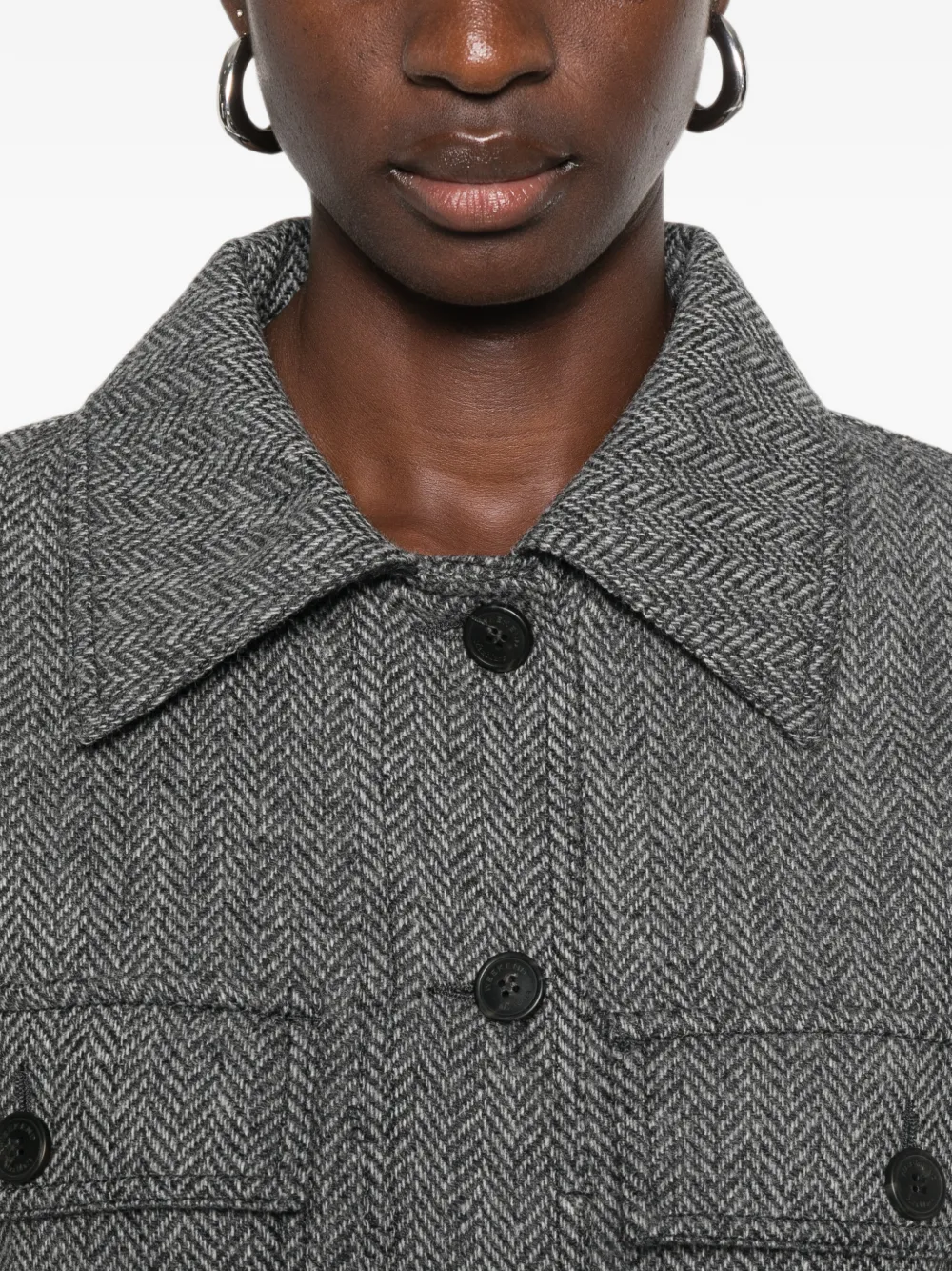 Weekend Max Mara Jack met visgraatpatroon Grijs
