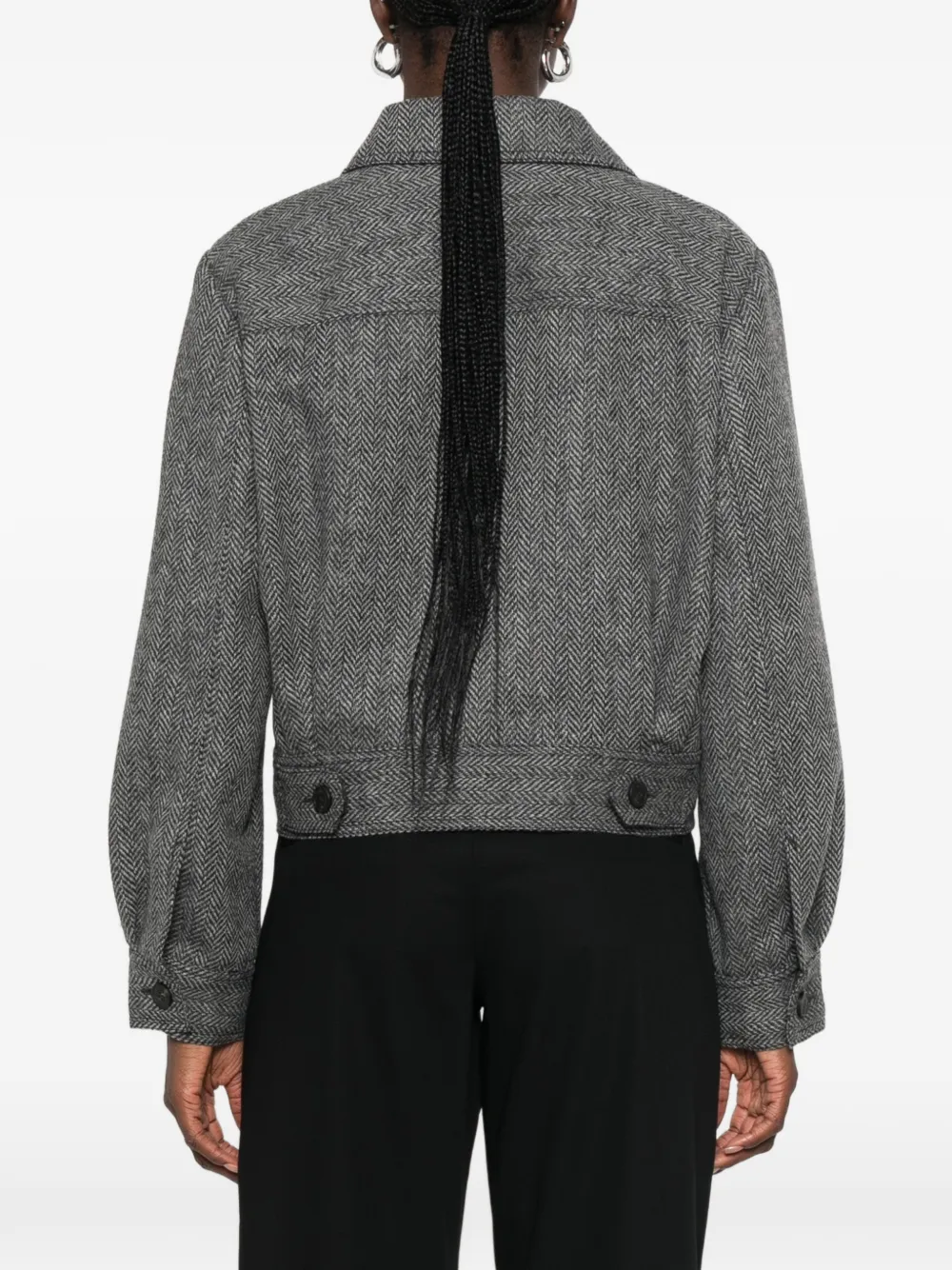 Weekend Max Mara Jack met visgraatpatroon Grijs