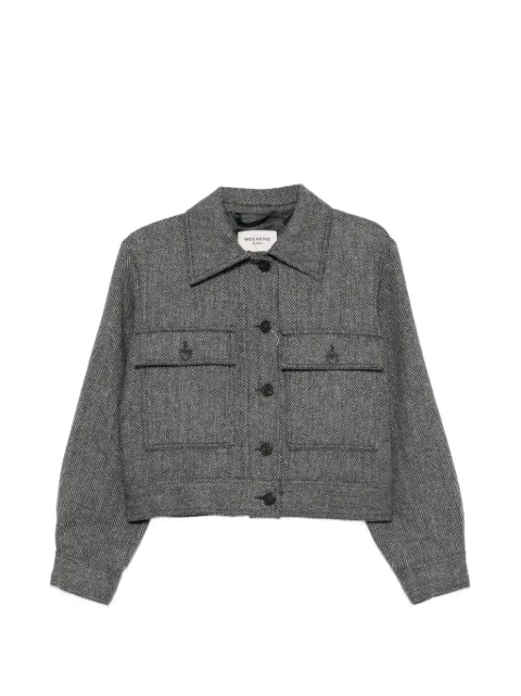 Weekend Max Mara herringbone-pattern wool jacket