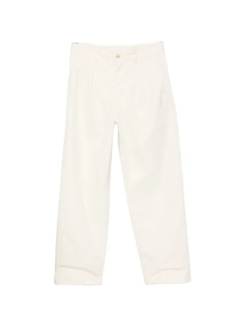 Fortela pleated straight-leg trousers