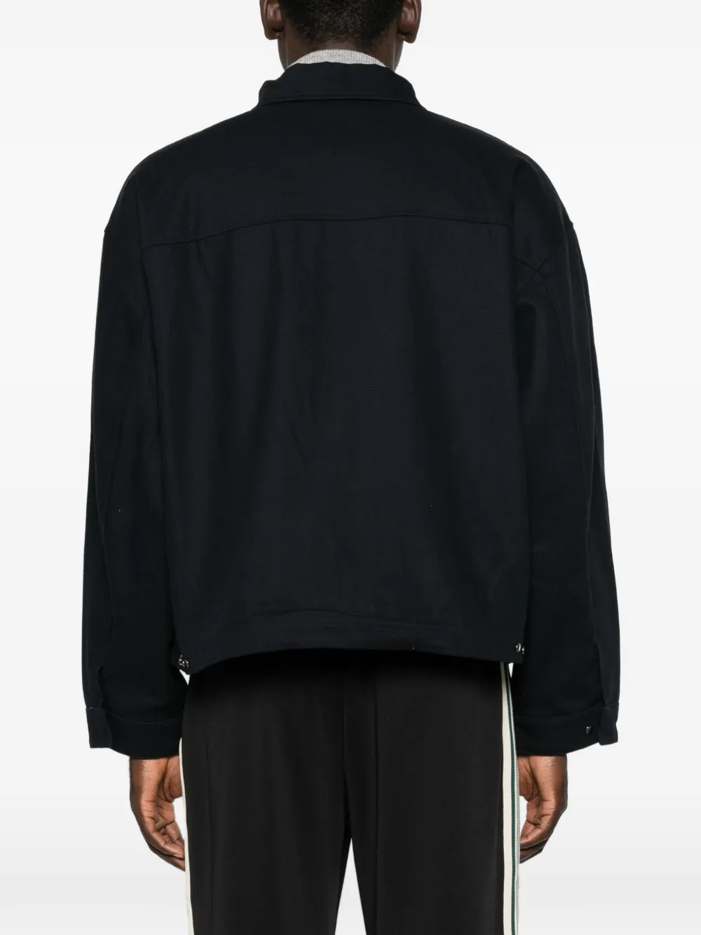 Arte Antwerp Jack met geborduurd logo en rits Blauw
