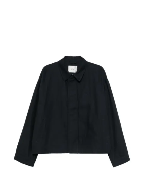Arte Antwerp logo-embroidered zip-up jacket