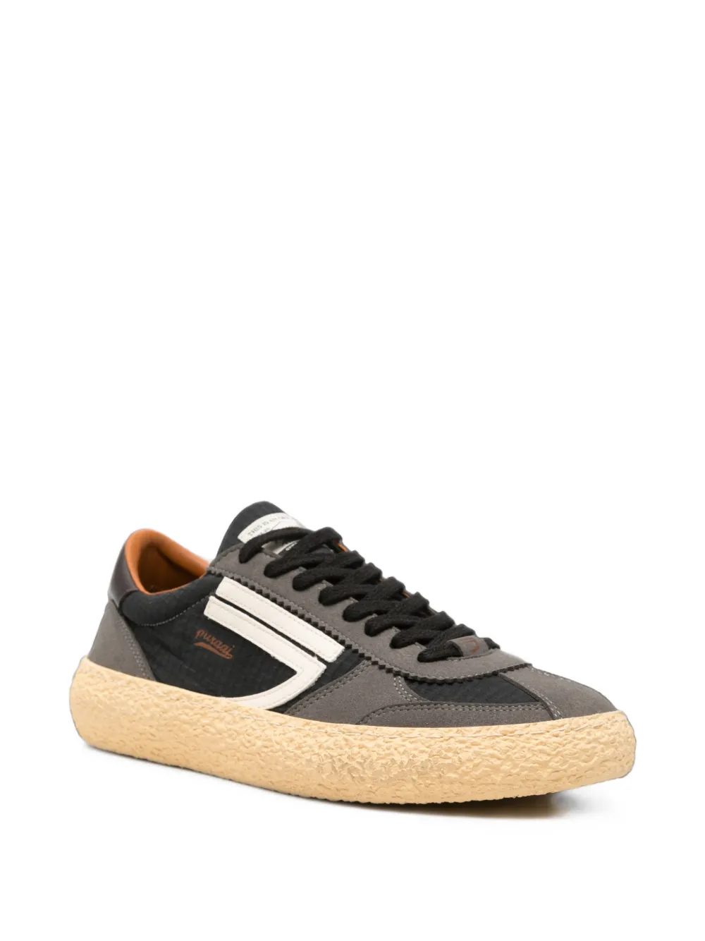 Puraai Daiquiri laqce-up sneakers Zwart