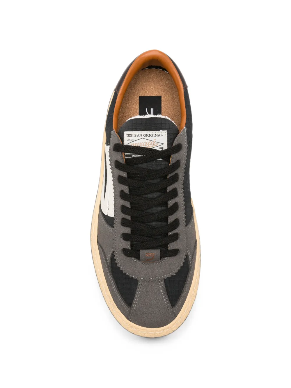Puraai Daiquiri laqce-up sneakers Zwart