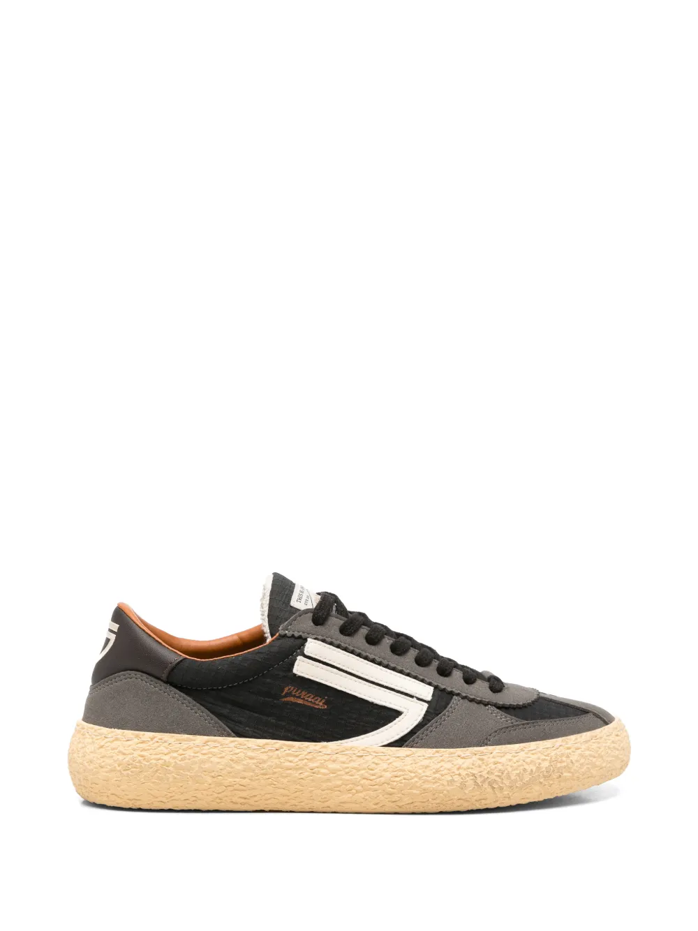Puraai Daiquiri laqce-up sneakers Zwart
