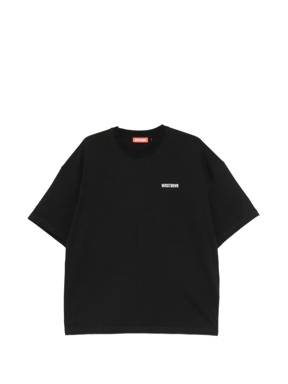 WRSTBHVR logo-print drop-shoulder T-shirt
