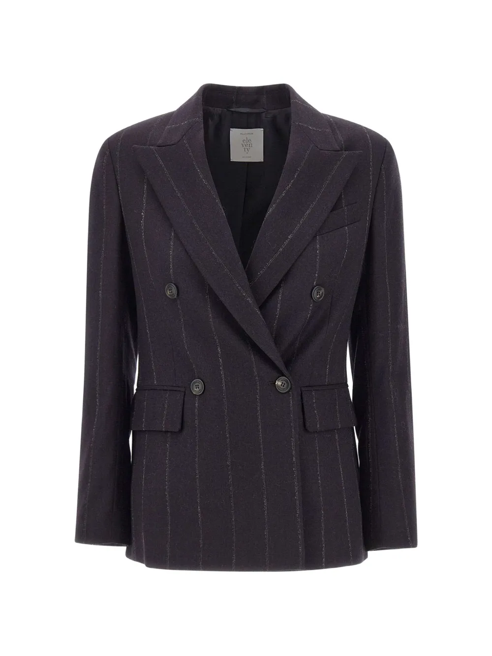 Eleventy pinstripe double-breasted blazer - Schwarz