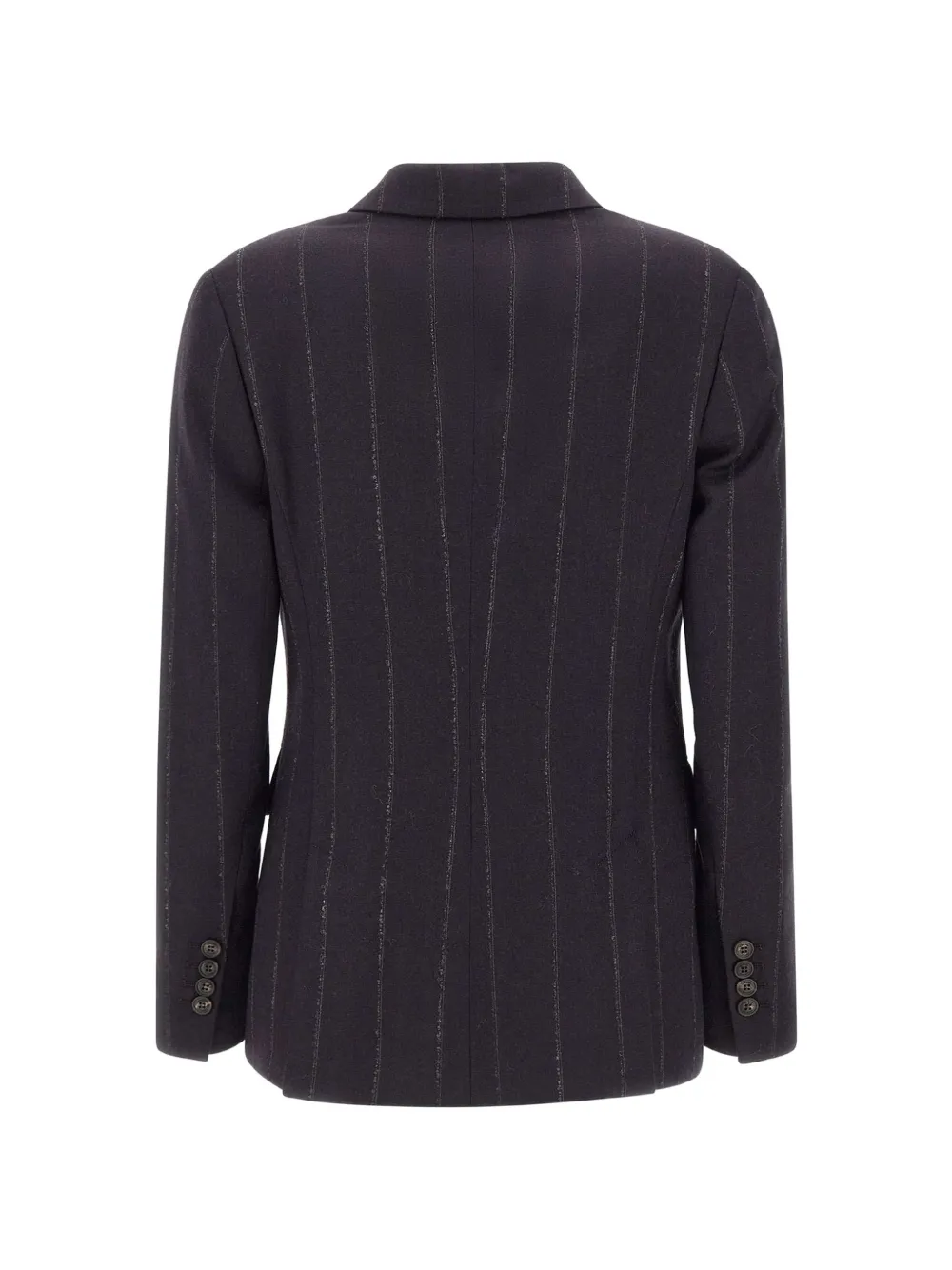 Eleventy Blazer met krijtstreep en dubbele rij knopen Blauw