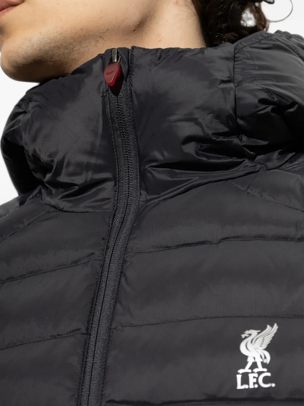 adidas x Liverpool FC gewatteerd jack met capuchon Zwart
