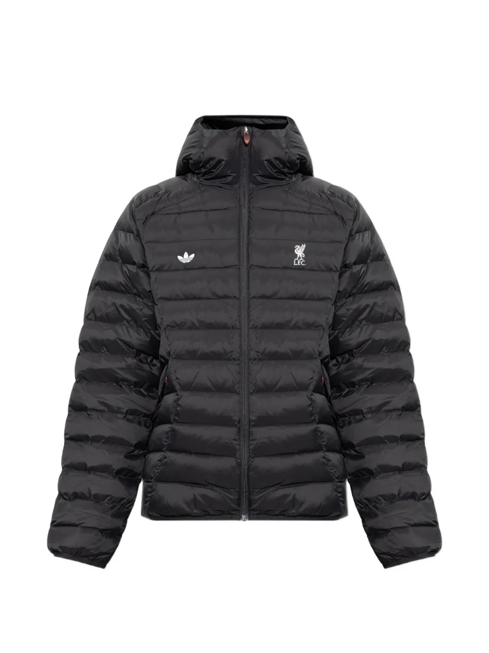 adidas x Liverpool FC hooded quilted jacket - Nero