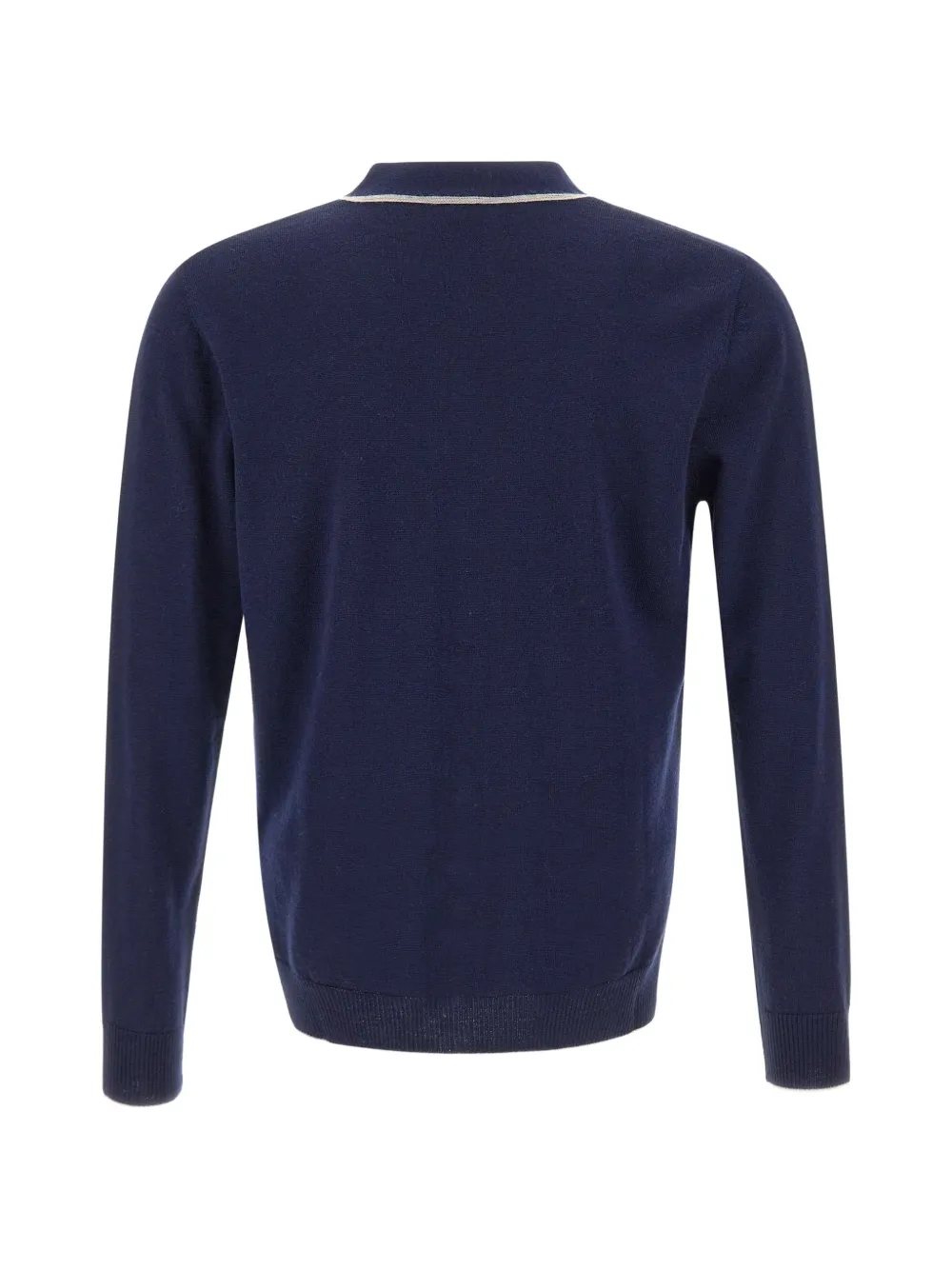 Eleventy Wollen vest met afwerking Blauw