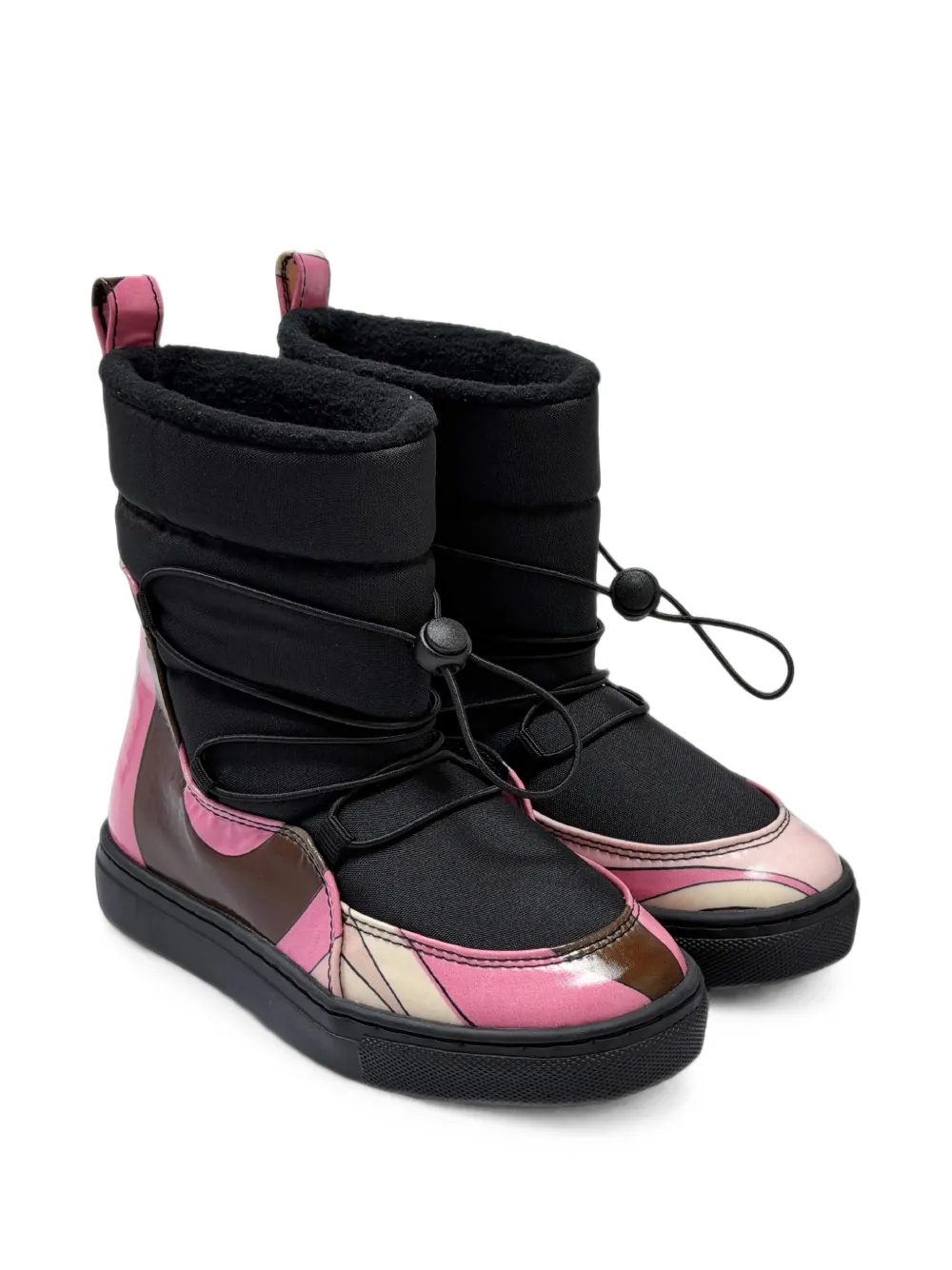 PUCCI Junior Iride-print snow boots - Nero