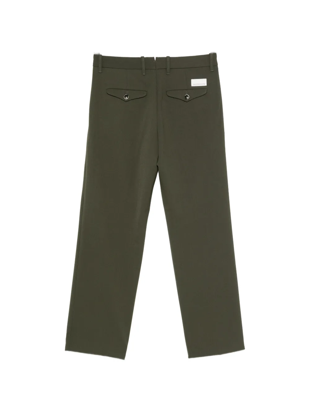 Nine In The Morning Seraphine slim-fit broek met logo-patch Groen