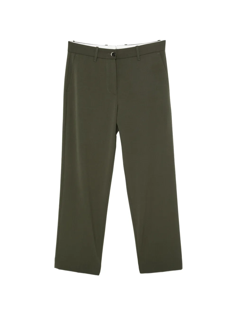 Nine In The Morning Seraphine logo-patch slim-fit trousers