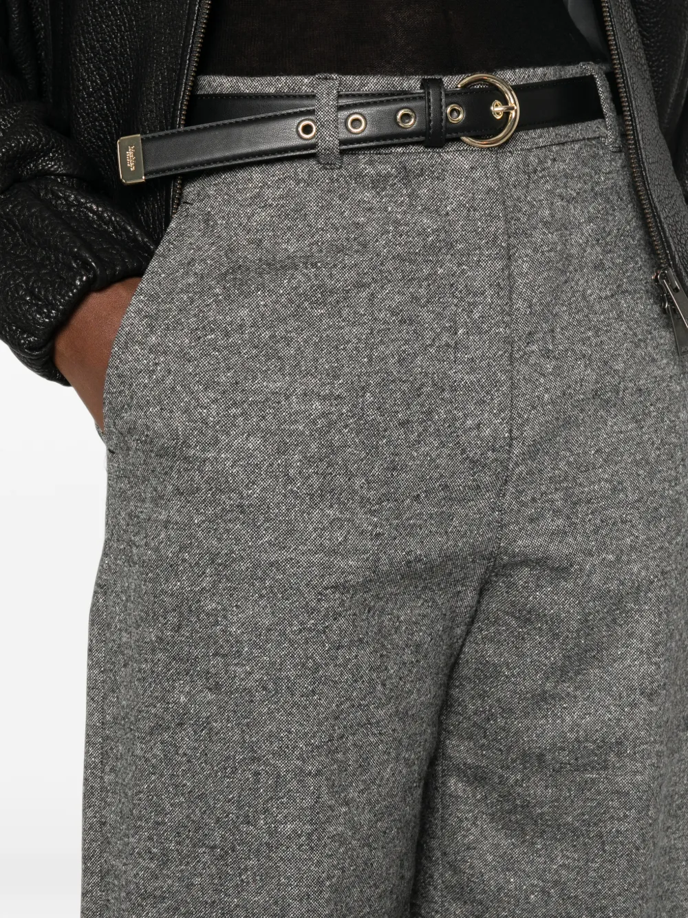 Max Mara Broek met ceintuur Grijs