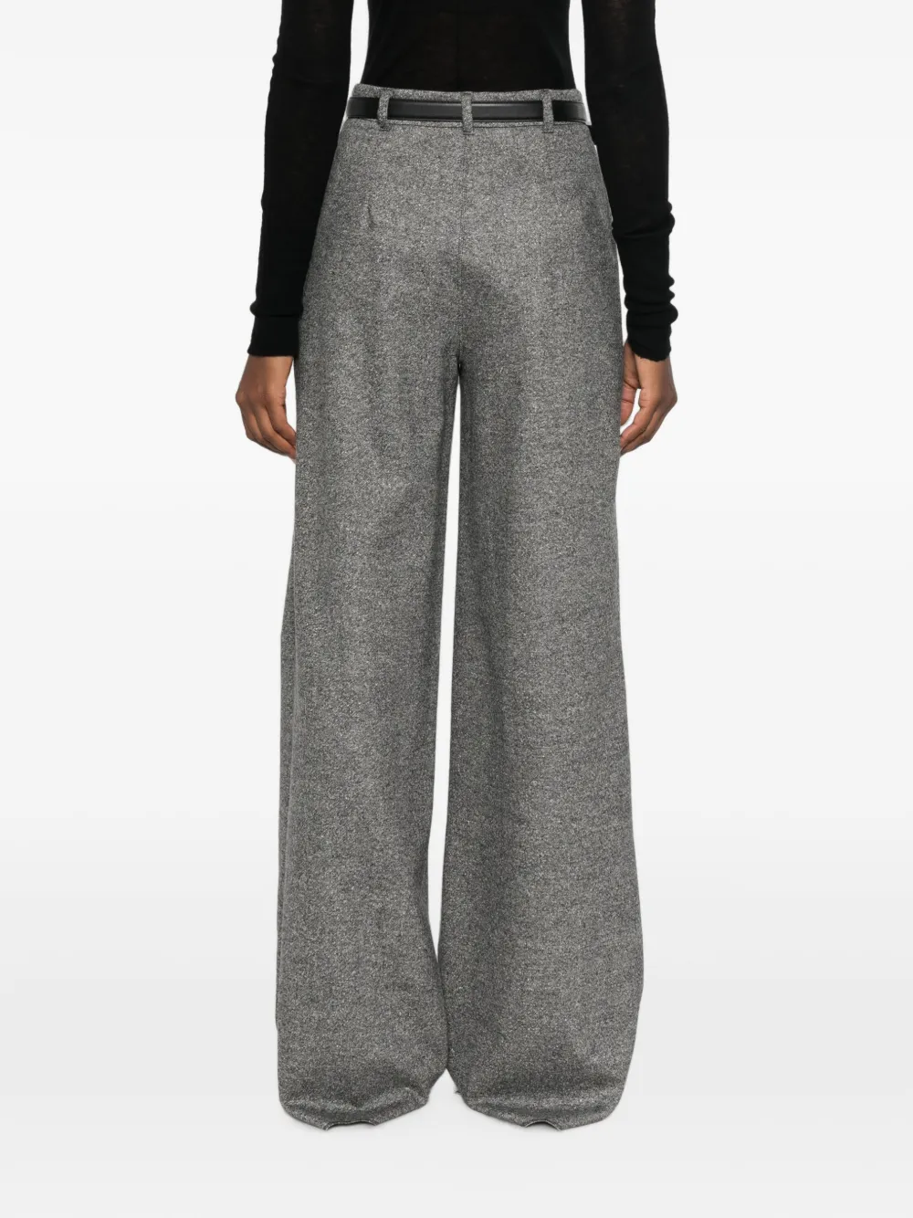 Max Mara Broek met ceintuur Grijs