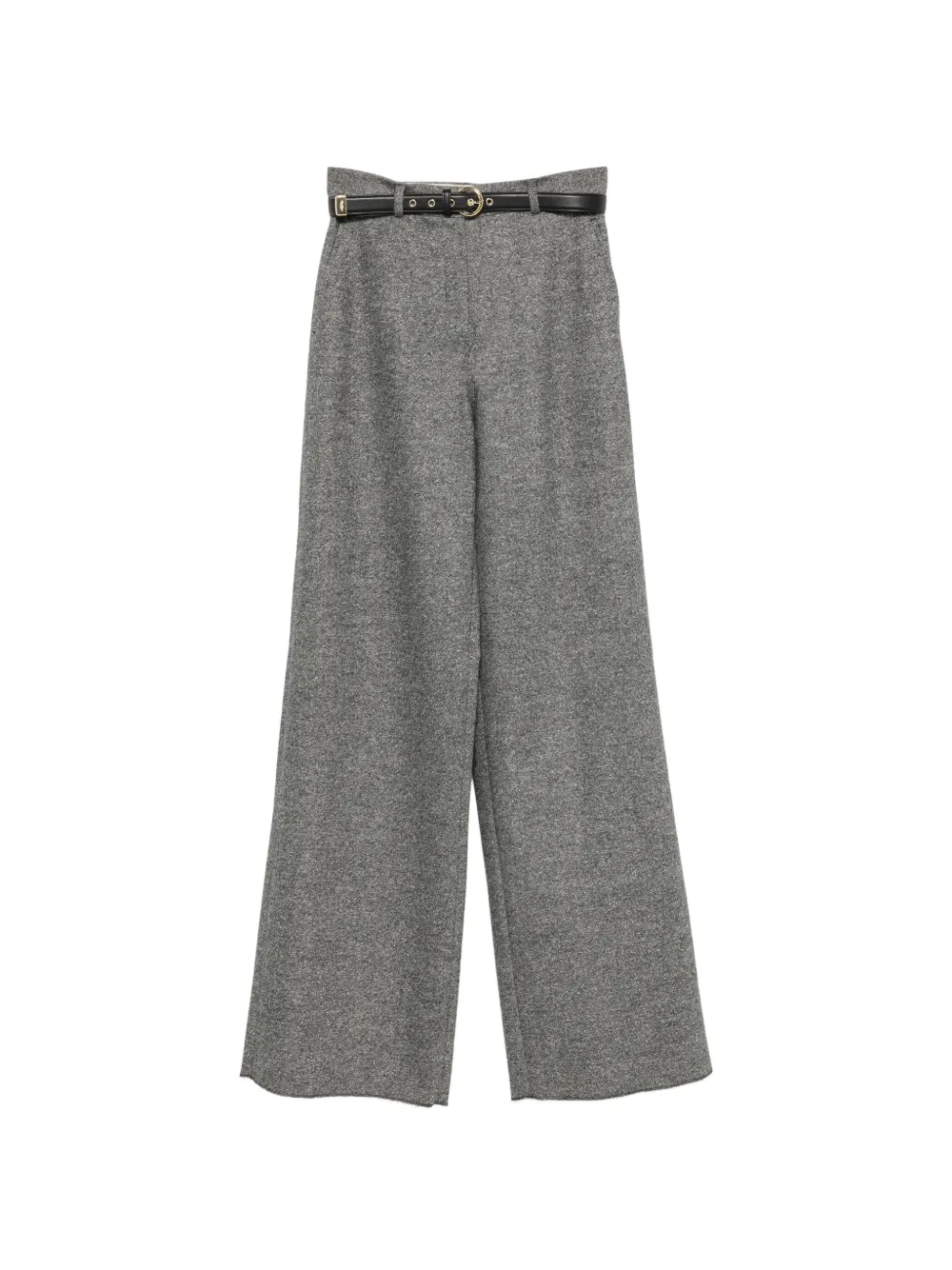 Max Mara belted wool trousers - Grigio