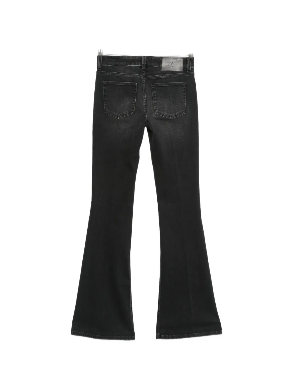 PT Torino faded-effect flared jeans Zwart