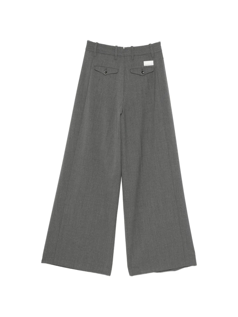 Nine In The Morning Petra geplooide wollen pantalon Grijs