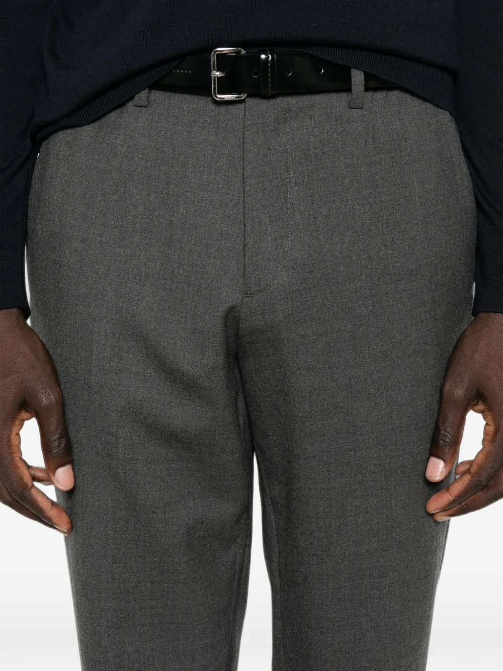 Lardini Broek met elastische tailleband Grijs