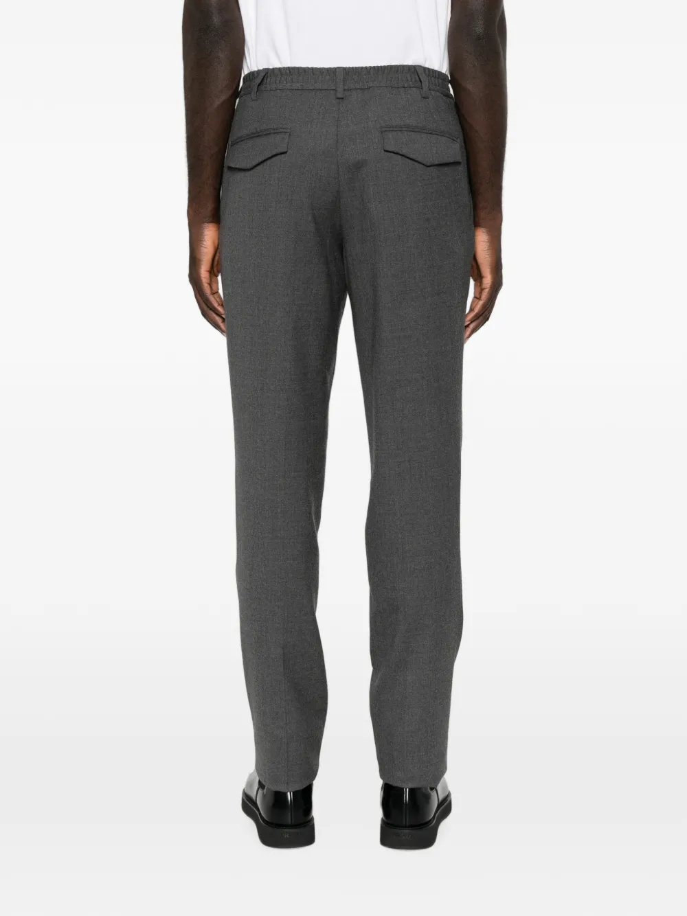 Lardini Broek met elastische tailleband Grijs