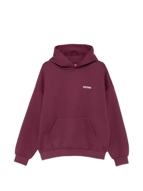 WRSTBHVR logo-print hoodie