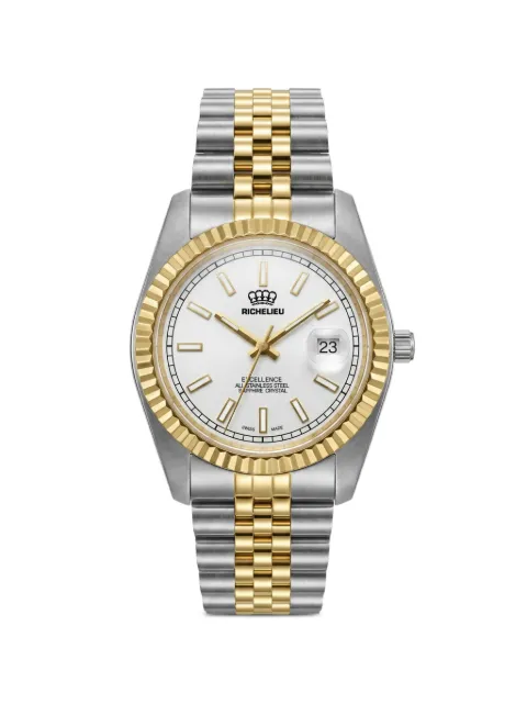 Richelieu Swiss Classic fluted bezel 41mm watch